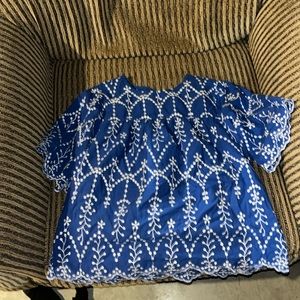 Cute short sleeve spring blouse